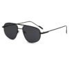 Double-beam Metal Unisex Sunglasses Oval Frame Full Rim Comfortable Fashion Street Style UV400 High-end Sun Protection Glasses