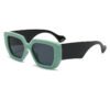 1 Large-framed Slimming Effect Comfortable Fashionable Square Full Rim UV400 Sunglasses for Unisex Outdoor Activities