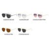 Double-beam Metal Unisex Sunglasses Oval Frame Full Rim Comfortable Fashion Street Style UV400 High-end Sun Protection Glasses