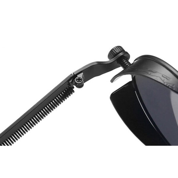4 Retro Punk Round Metal Frame Sunglasses with UV400 Protection Full Rim Reflective Lenses-Unisex Outdoor Eyewear