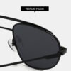 Double-beam Metal Unisex Sunglasses Oval Frame Full Rim Comfortable Fashion Street Style UV400 High-end Sun Protection Glasses