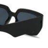 5 Large-framed Slimming Effect Comfortable Fashionable Square Full Rim UV400 Sunglasses for Unisex Outdoor Activities