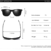 Matte Black Frame Polarized Sunglasses Classic Style UV400 Protection Custom Logo Eyewear Wholesale
