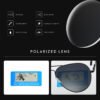 High Quality Comfortable Polarized Oval Pilot Sunglasses for Men Women UV400 Protection Custom Logo Classic Aviation Shades