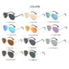 High Quality Comfortable Polarized Oval Pilot Sunglasses for Men Women UV400 Protection Custom Logo Classic Aviation Shades