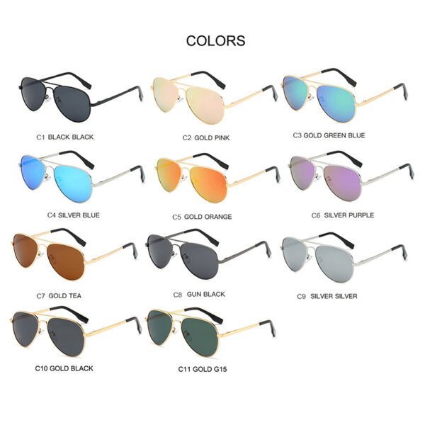 High Quality Comfortable Polarized Oval Pilot Sunglasses for Men Women UV400 Protection Custom Logo Classic Aviation Shades