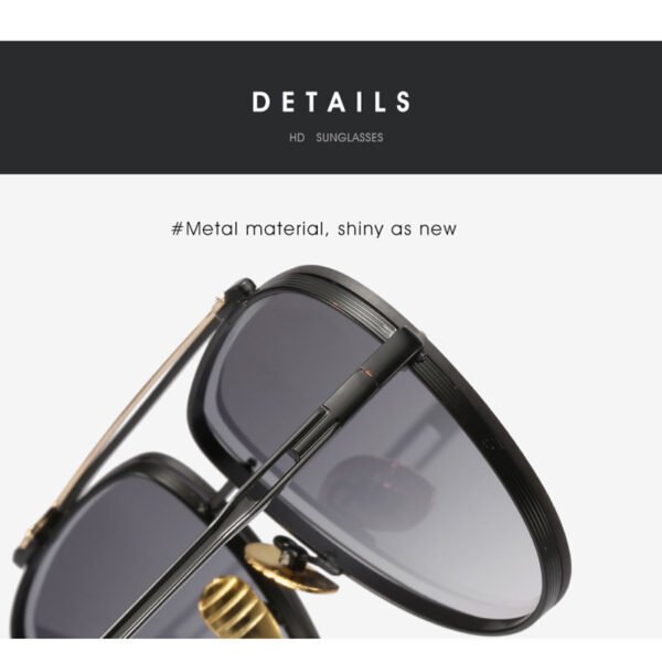 20220627_190529_045 Metal Double-beam Sun protection Comfortable Fashionable Aviation Glasses Men Women UV400 protection Custom Sunglasses Wholesale