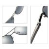 Fashion Pilot Style Polarized Silver Full Rim Metal Frame Spring Hinge UV400 Sunglasses for Men Women
