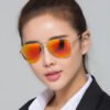 High Quality Comfortable Polarized Oval Pilot Sunglasses for Men Women UV400 Protection Custom Logo Classic Aviation Shades