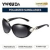 Women's Polarized Sunglasses, Stylish Large Frame, High-End UV Protection, Fashionable Driving and Sun Protection Eyewear