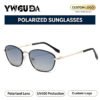 Wholesale High Quality Oval Metal Polarized Sunglasses UV400 Protection Unisex Fashion Eyewear Shades 2026