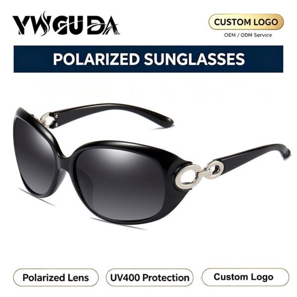 Women's Polarized Sunglasses, Stylish Large Frame, High-End UV Protection, Fashionable Driving and Sun Protection Eyewear