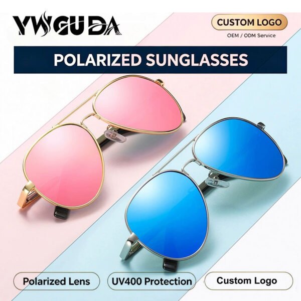 偏光-恢复的 Children's Polarized Sunglasses Parent-child Glasses UV400 protection Comfortable Trendy Aviation Summer Sunshades
